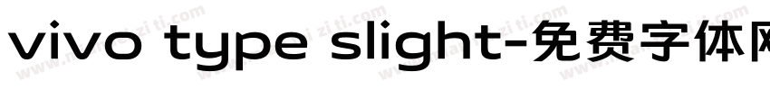 vivo type slight字体转换